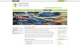 
                            6. VPN (Zugang von extern) - Hochschule Zittau/Görlitz