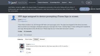 
                            6. VPP Apps assigned to device prompting iTunes Sign in ...