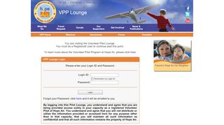 
                            3. VPP Lounge Login - Hope Air