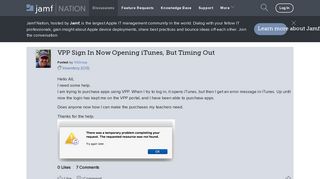 
                            9. VPP Sign In Now Opening iTunes, But Timing Out | Discussion | Jamf ...