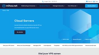 
                            11. VPS Hosting in de betrouwbare en gecertificeerde cloud van Mihos.net