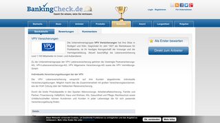 
                            11. VPV Versicherungen | BankingCheck.de