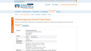 
                            2. VR Bank Bayreuth-Hof eG Filiale Plauen