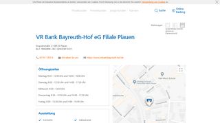 
                            5. VR Bank Bayreuth-Hof eG Filiale Plauen,Krausenstraße 2 - Volksbank ...
