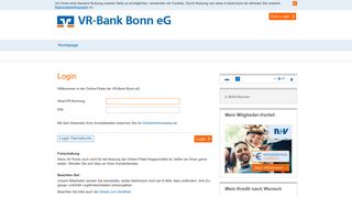 
                            6. VR-Bank Bonn eG Online-Filiale - BLZ 38160220 - BIC GENODED1HBO