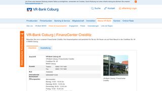 
                            6. VR-Bank Coburg | FinanzCenter Creidlitz