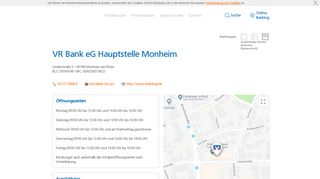 
                            3. VR Bank eG Hauptstelle Monheim,Lindenstraße 5 - Volksbank ...