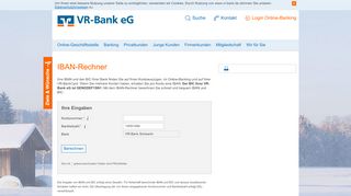 
                            3. VR-Bank eG IBAN-Rechner