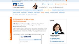 
                            12. VR-Bank Ellwangen Phishing-Warnung Mitteilung Volksbank Konto