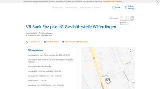 
                            4. VR Bank Enz plus eG Geschäftsstelle Wilferdingen - Volksbank ...