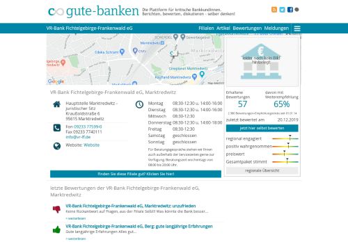 
                            12. VR-Bank Fichtelgebirge-Frankenwald eG: Bewertungen ...