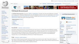 
                            2. VR Bank HessenLand – Wikipedia