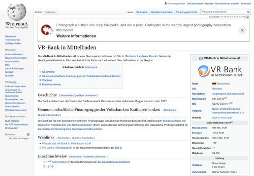 
                            8. VR-Bank in Mittelbaden – Wikipedia