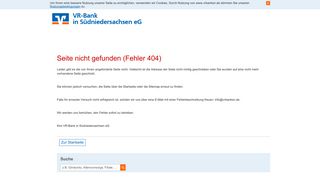 
                            9. VR-Bank in Südniedersachsen eG Online-Filiale - BLZ 26062433 ...