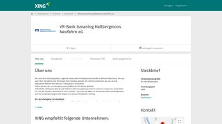 
                            12. VR-Bank Ismaning Hallbergmoos Neufahrn eG als Arbeitgeber | XING ...