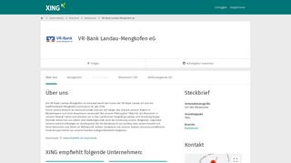 
                            10. VR-Bank Landau-Mengkofen eG als Arbeitgeber | XING Unternehmen