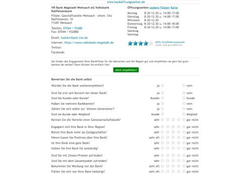 
                            9. VR-Bank Magstadt-Weissach eG Volksbank Raiffeisenbank ...