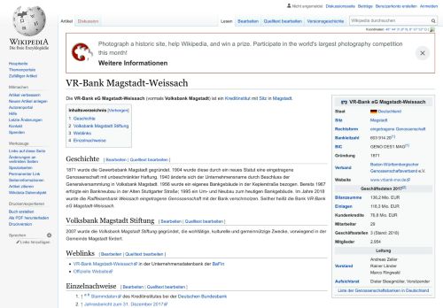
                            8. VR-Bank Magstadt-Weissach – Wikipedia