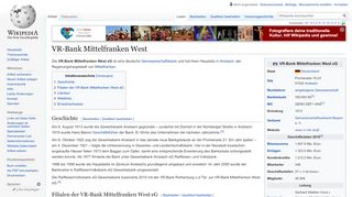 
                            7. VR-Bank Mittelfranken West – Wikipedia