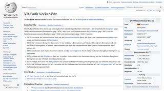 
                            2. VR-Bank Neckar-Enz – Wikipedia