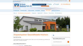 
                            6. VR Bank Neuburg-Rain eG Ansprechpartner Geschäftsstelle Holzheim