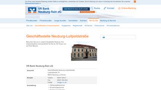 
                            4. VR Bank Neuburg-Rain eG Geschäftsstelle Neuburg-Luitpoldstraße