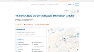 
                            4. VR-Bank Ostalb eG Geschäftsstelle Schwäbisch Gmünd - Volksbank ...