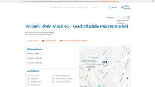 
                            9. VR Bank Rhein-Mosel eG - Geschäftsstelle Münstermaifeld ...