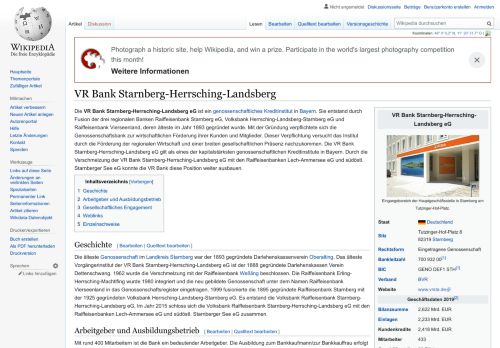 
                            6. VR Bank Starnberg-Herrsching-Landsberg – Wikipedia