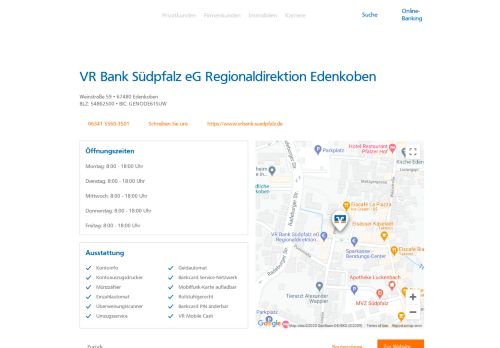 
                            4. VR Bank Südpfalz eG Regionaldirektion Edenkoben,Weinstraße 59 ...