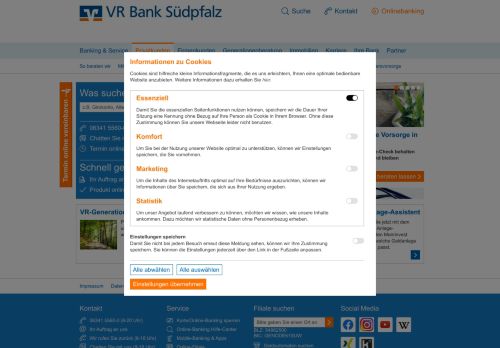 
                            5. VR Bank Südpfalz: Privatkunden