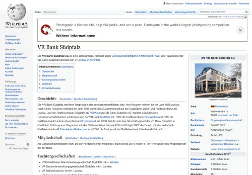 
                            12. VR Bank Südpfalz – Wikipedia
