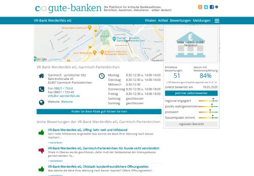 
                            6. VR-Bank Werdenfels eG: Bewertungen, Öffnungszeiten, Artikel ...