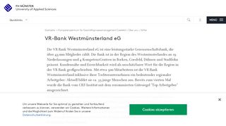 
                            10. VR-Bank Westmünsterland eG - FH Münster