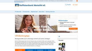
                            11. VR-BankingApp - Raiffeisenbank Westeifel eG