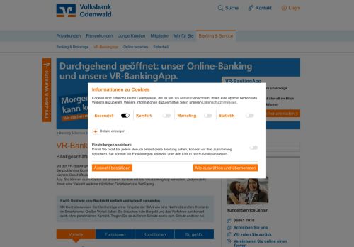 
                            7. VR-BankingApp - Volksbank Odenwald