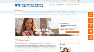 
                            9. VR-BankingApp - Westerwald Bank eG, Volks- und Raiffeisenbank