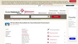 
                            11. VR GenoBank DonauWald eG, Geschäftsstelle Prackenbach in ...