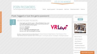
                            7. Vr Love The Game Password | Porn Passwords