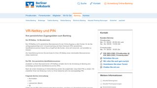 
                            2. VR-Netkey und PIN - Ihre Zugangsdaten für das Banking