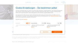 
                            6. VR-NetKey/VR-Kennung anfordern - Volksbank Raiffeisenbank