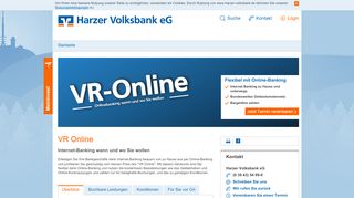
                            3. VR Online - Harzer Volksbank eG