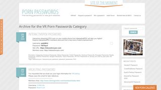 
                            11. VR Porn Passwords | Porn Passwords