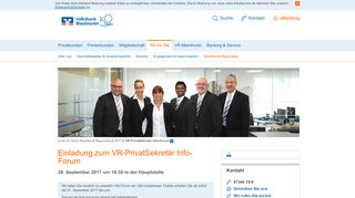 
                            7. VR-PrivatSekretär Info-Forum - Volksbank Blaubeuren eG