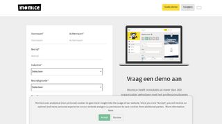 
                            5. Vraag een live demo aan | Event Management Software | Momice