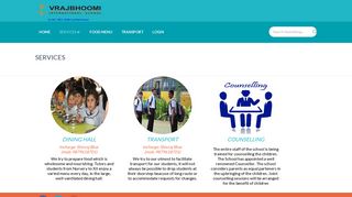 
                            2. Vrajbhoomi International School : SERVICES