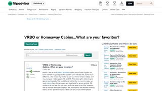 
                            8. VRBO or Homeaway Cabins...What are your favorites? - Gatlinburg ...