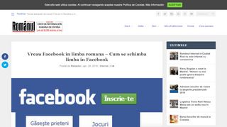 
                            5. Vreau Facebook in limba romana – Cum se schimba limba in ...