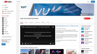 
                            11. Vrije Universiteit Amsterdam - YouTube