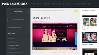 
                            4. Vrlove Password – Porn PasswordsZ